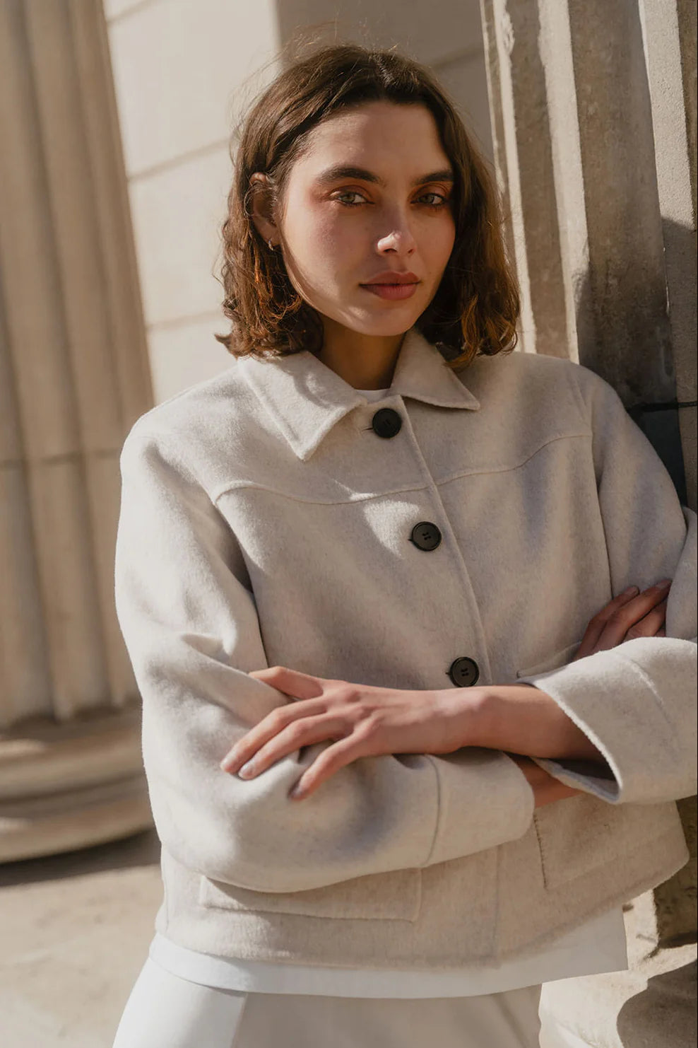 Ranger Wool Blend jacket - Oat Marle