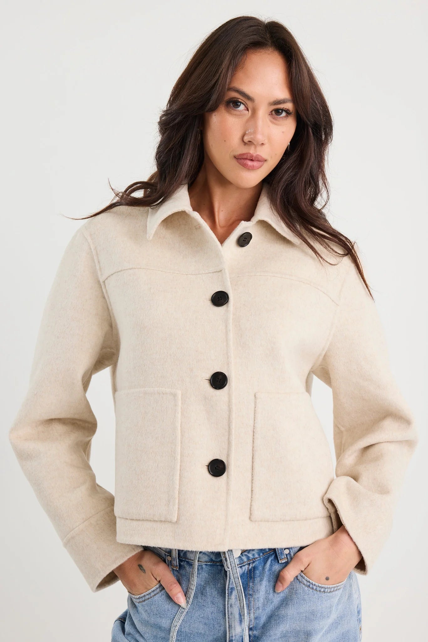 Ranger Wool Blend jacket - Oat Marle