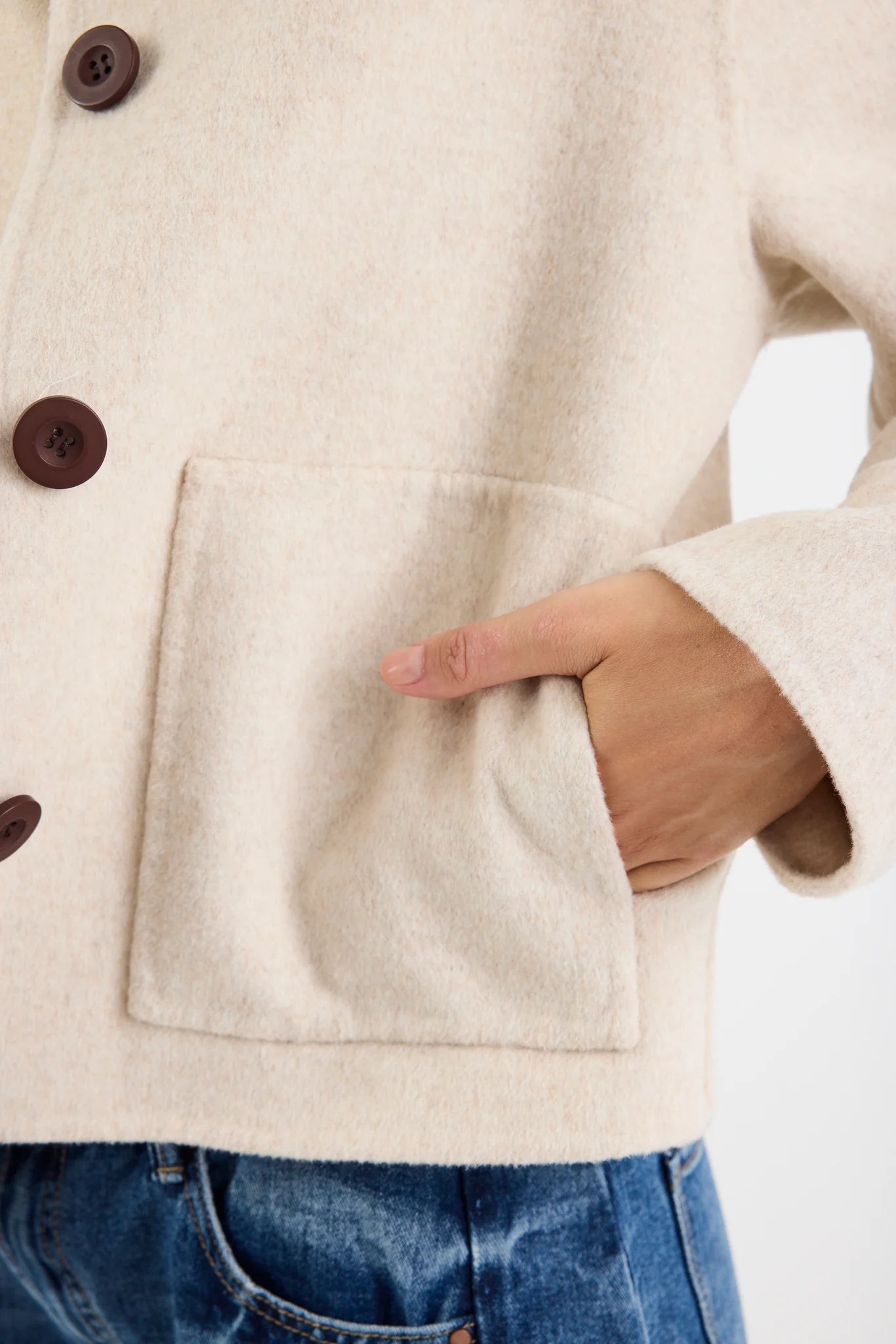 Ranger Wool Blend jacket - Oat Marle