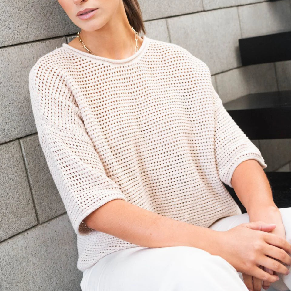 Sunrise Crochet Knit Top - String