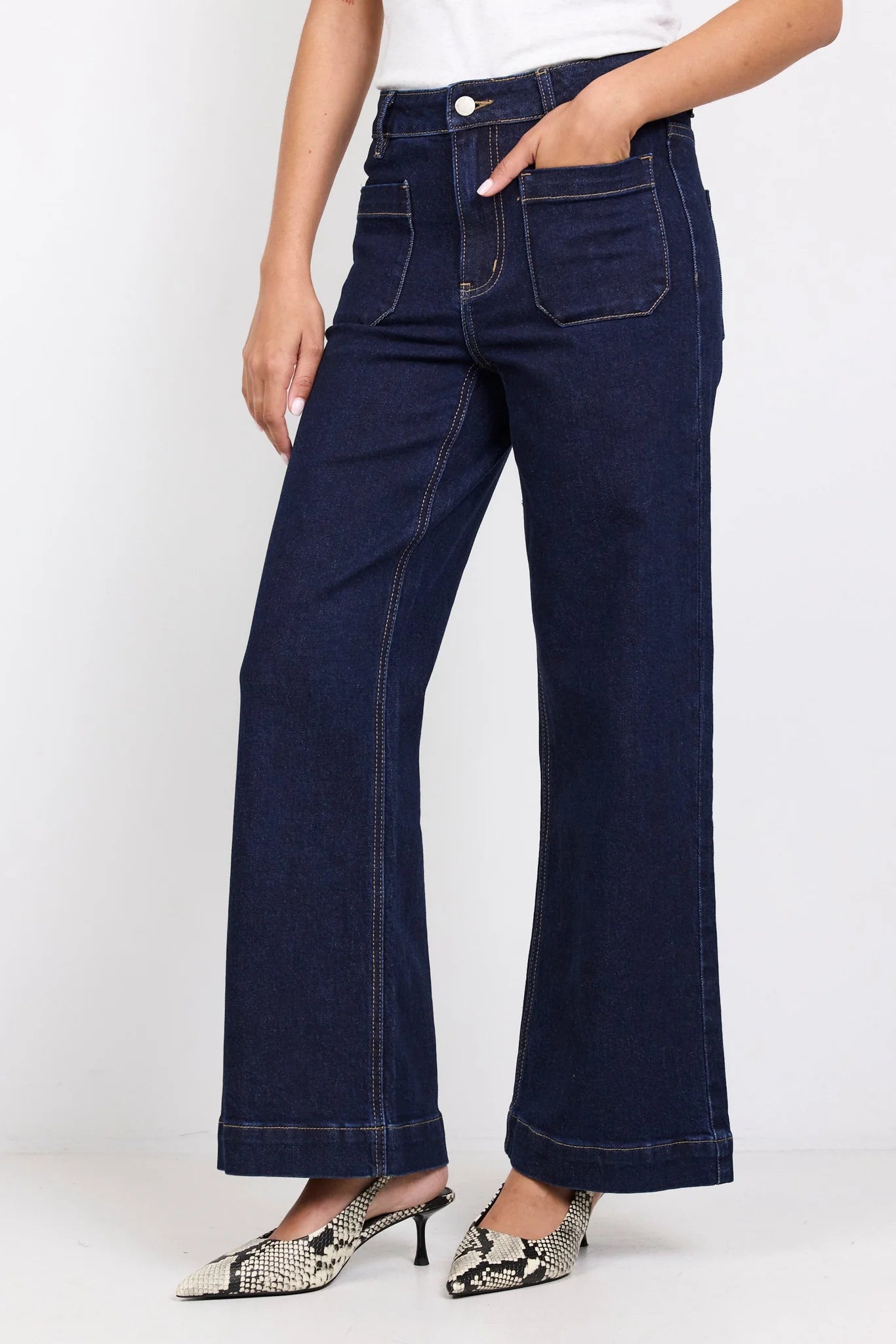Zoey Jean Petite - Indigo