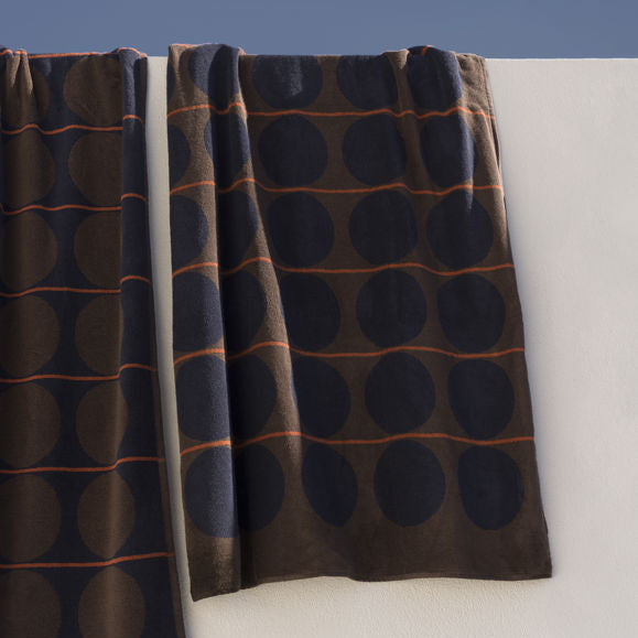 Abacus Beach Towel - Rye/Tamarillo