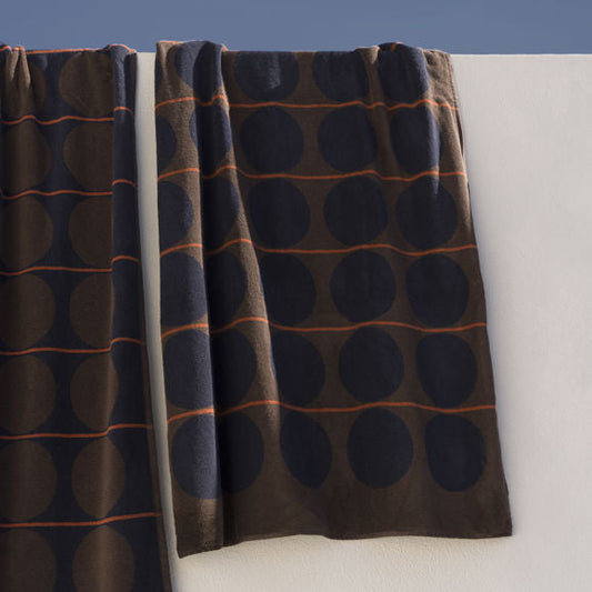 Abacus Beach Towel - Rye/Tamarillo