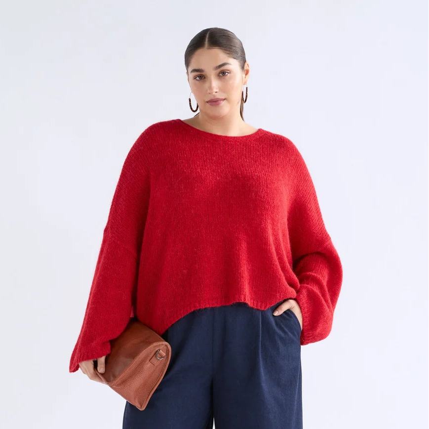 Agna Sweater - Flame Red
