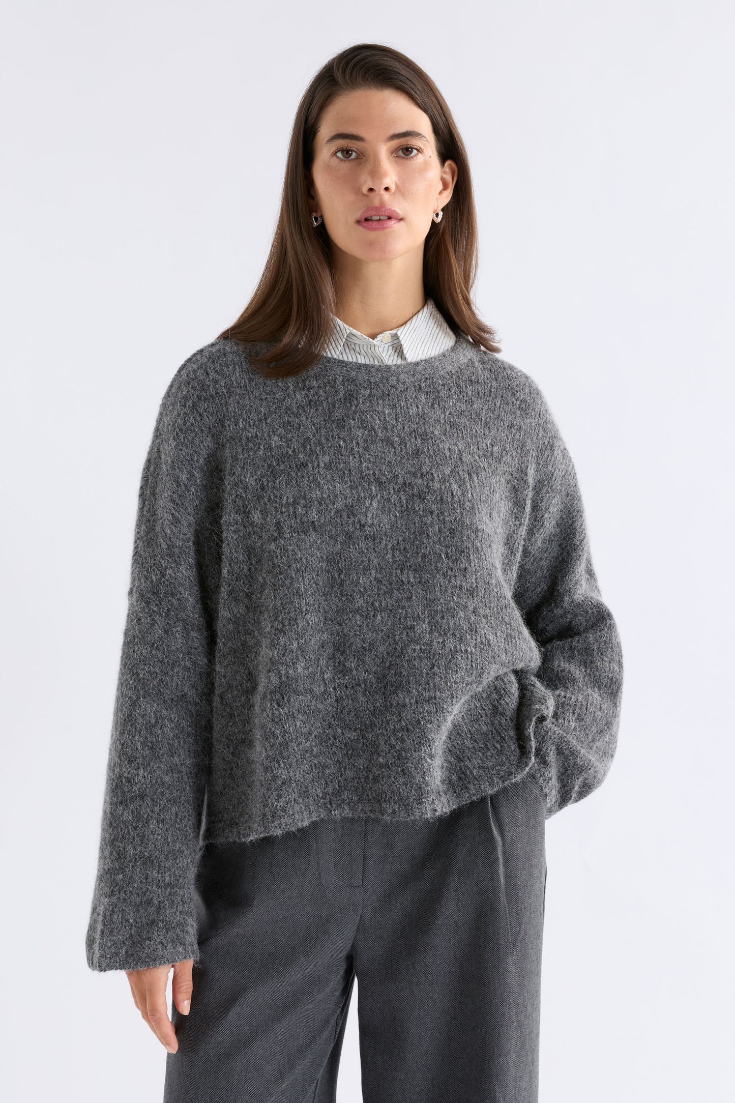 Agna Sweater - Mid Grey Marle