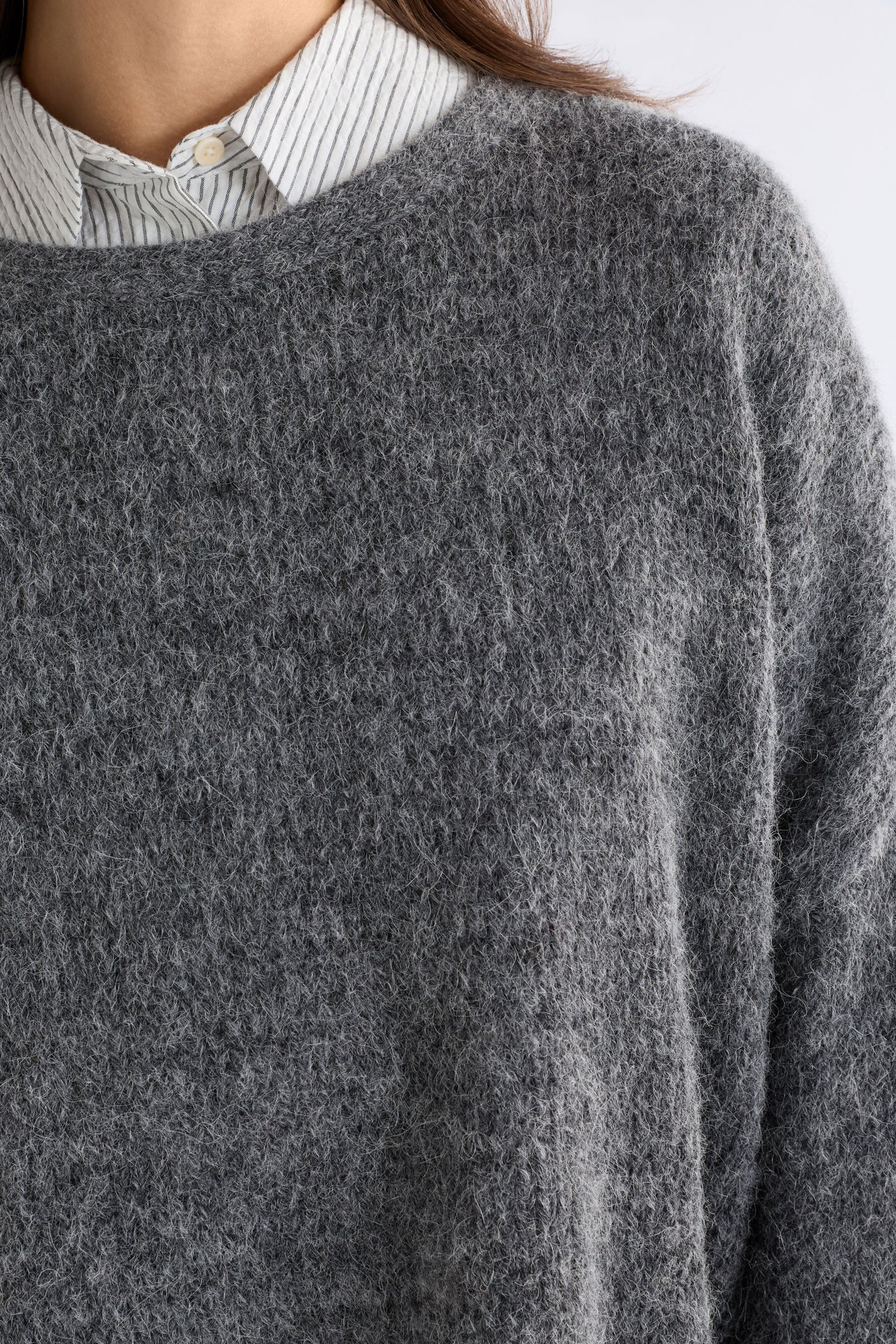 Agna Sweater - Mid Grey Marle