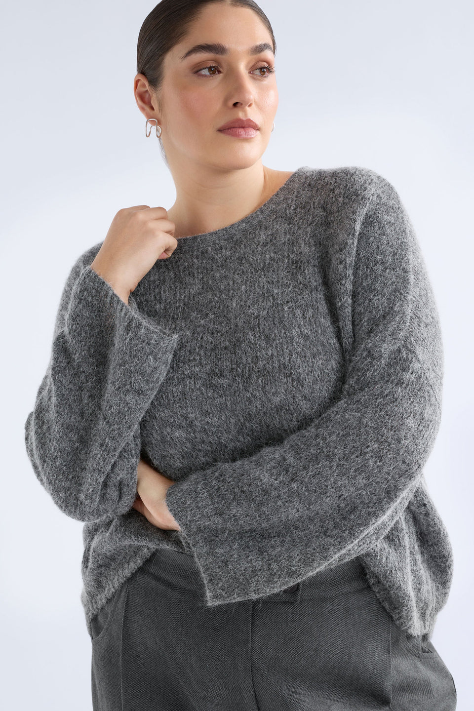 Agna Sweater - Mid Grey Marle