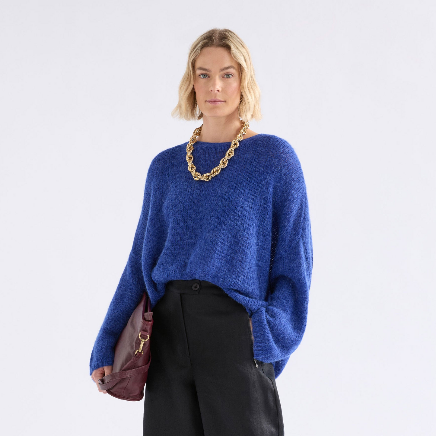 Agna Sweater - Deep Cobalt