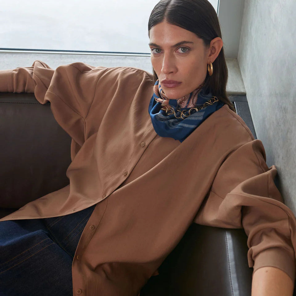 Ahren Shirt - Dark Toffee