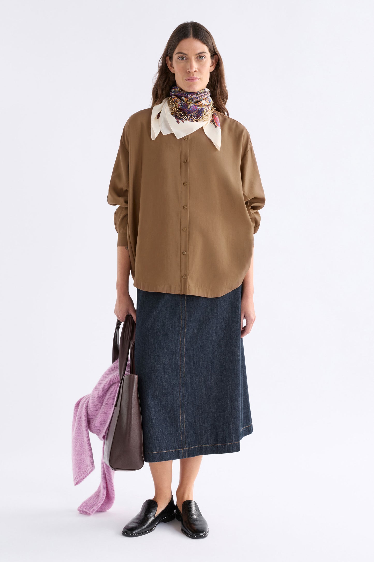 Ahren Shirt - Dark Toffee
