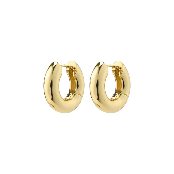 Aica Recycled Chunky Hoop Earrings - Gold & Silver Plated