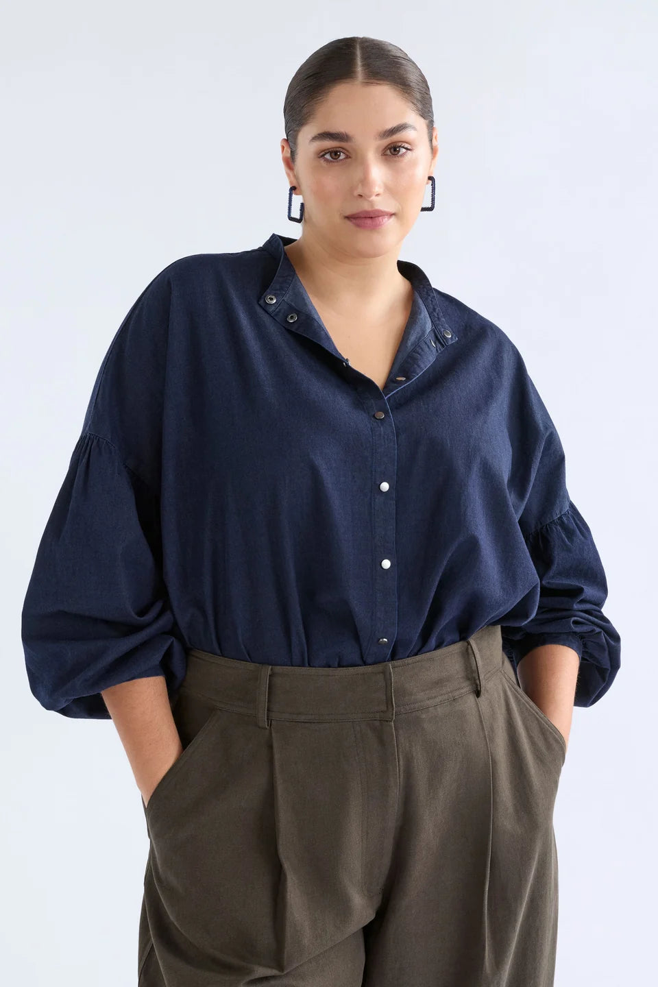 Albez Shirt - Dark Denim Blue