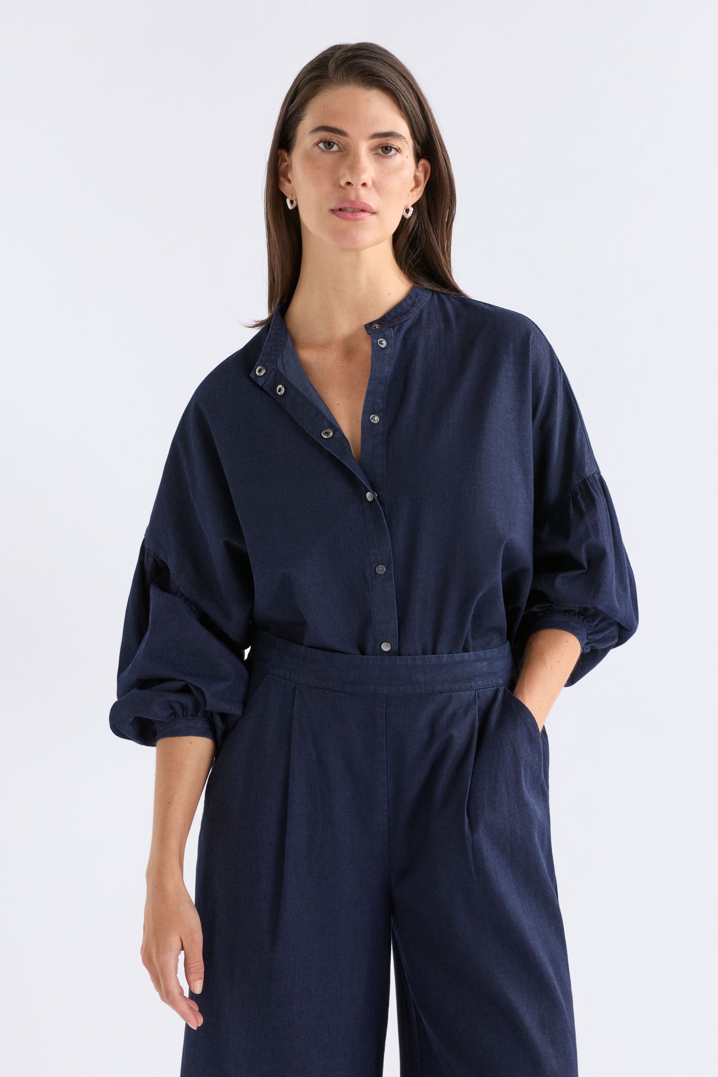 Albez Shirt - Dark Denim Blue
