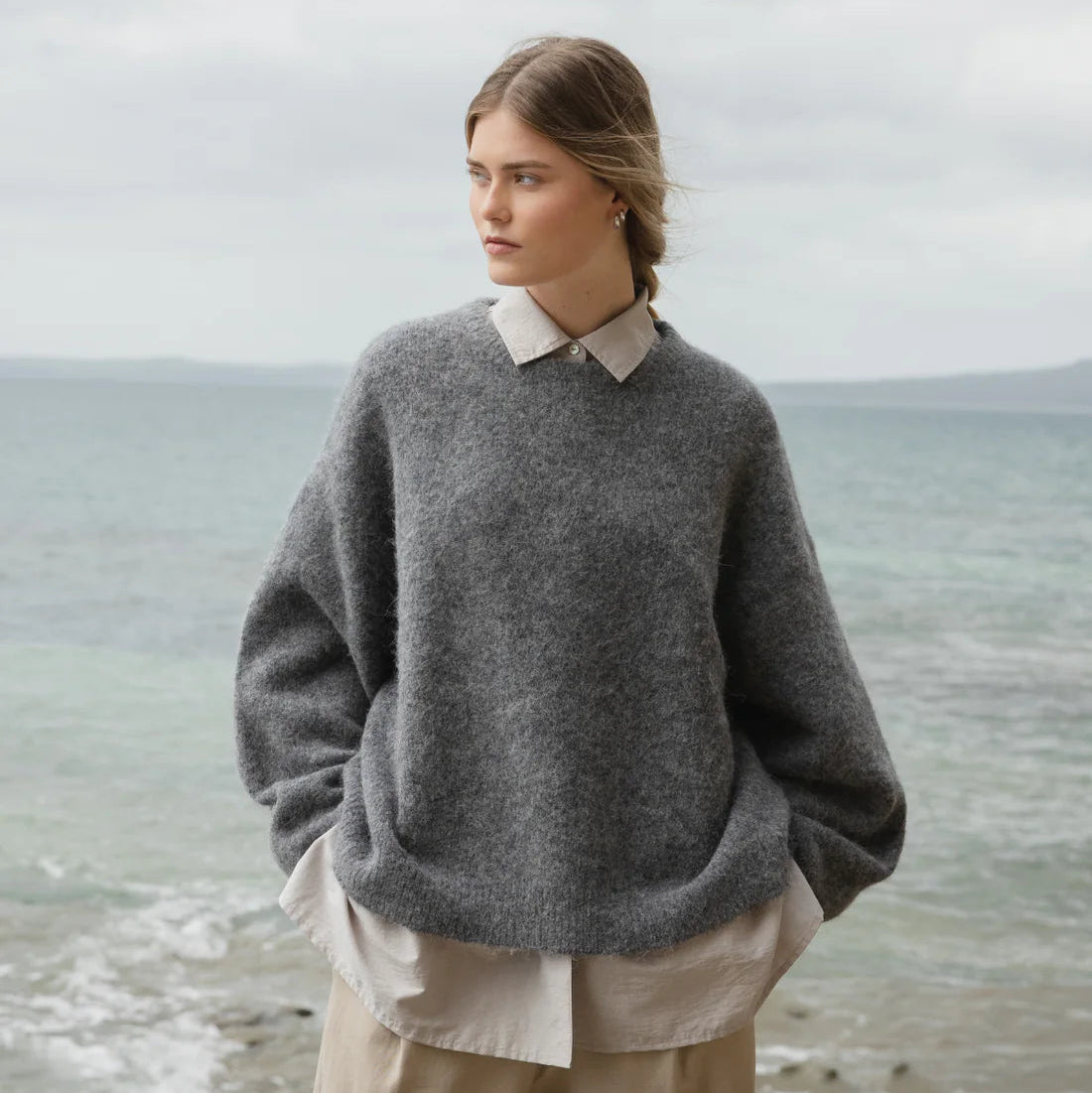 Alpaca Blend Jumper - Graphite