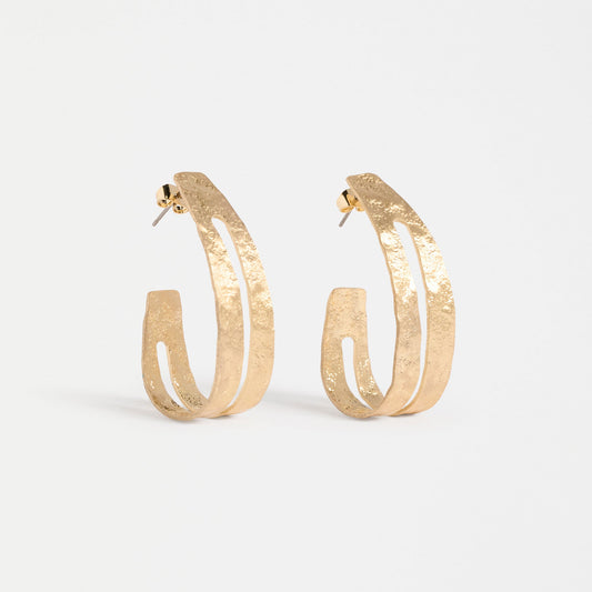 Amner Large Hoop Earring - Gold