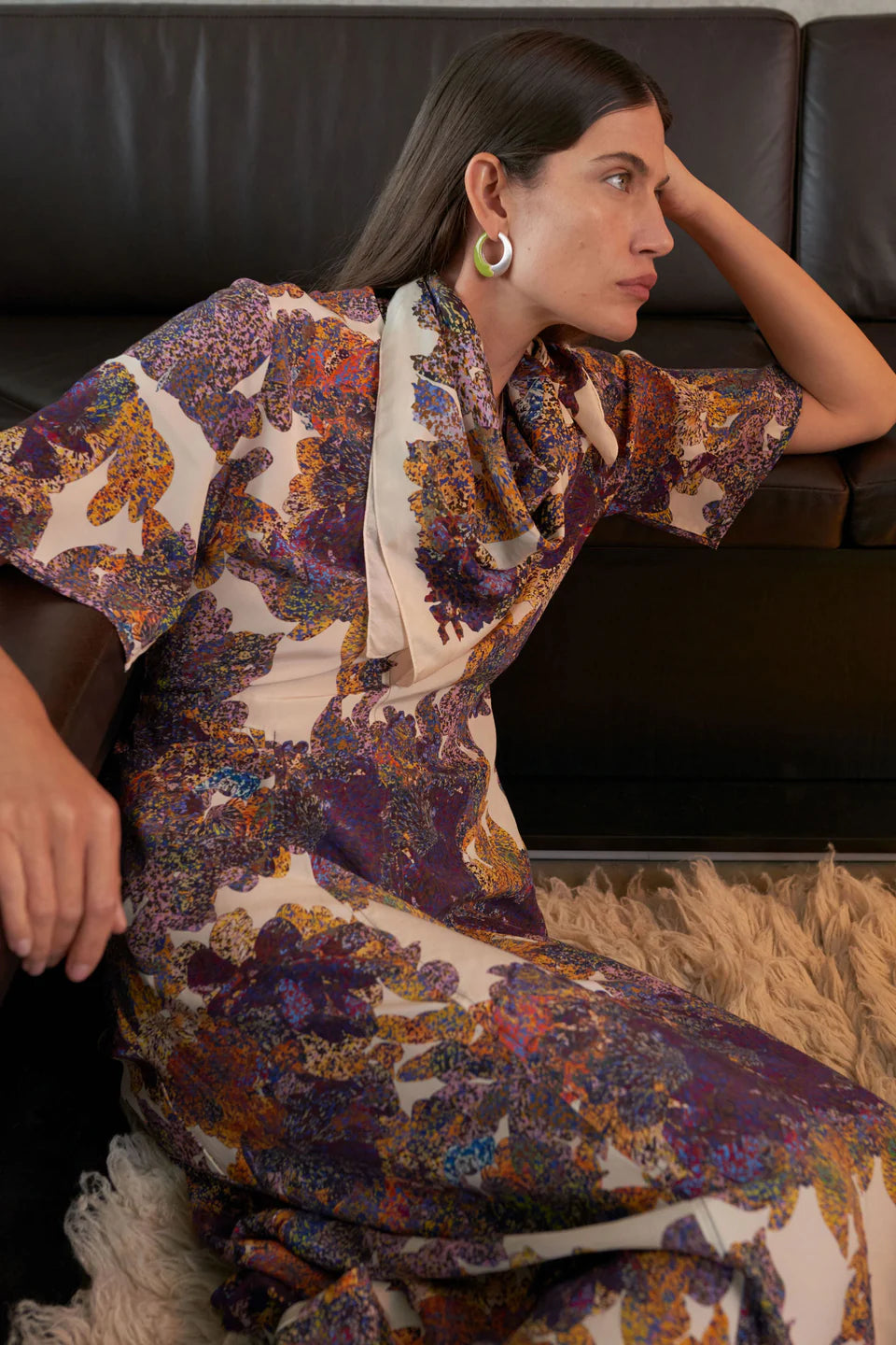 Aube Dress - Lantis Print