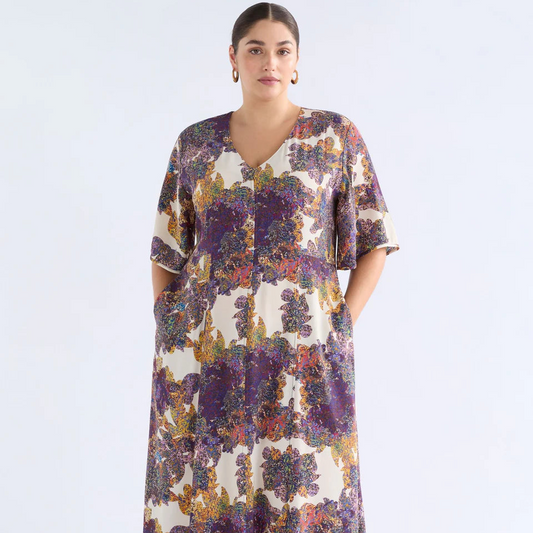 Aube Dress - Lantis Print