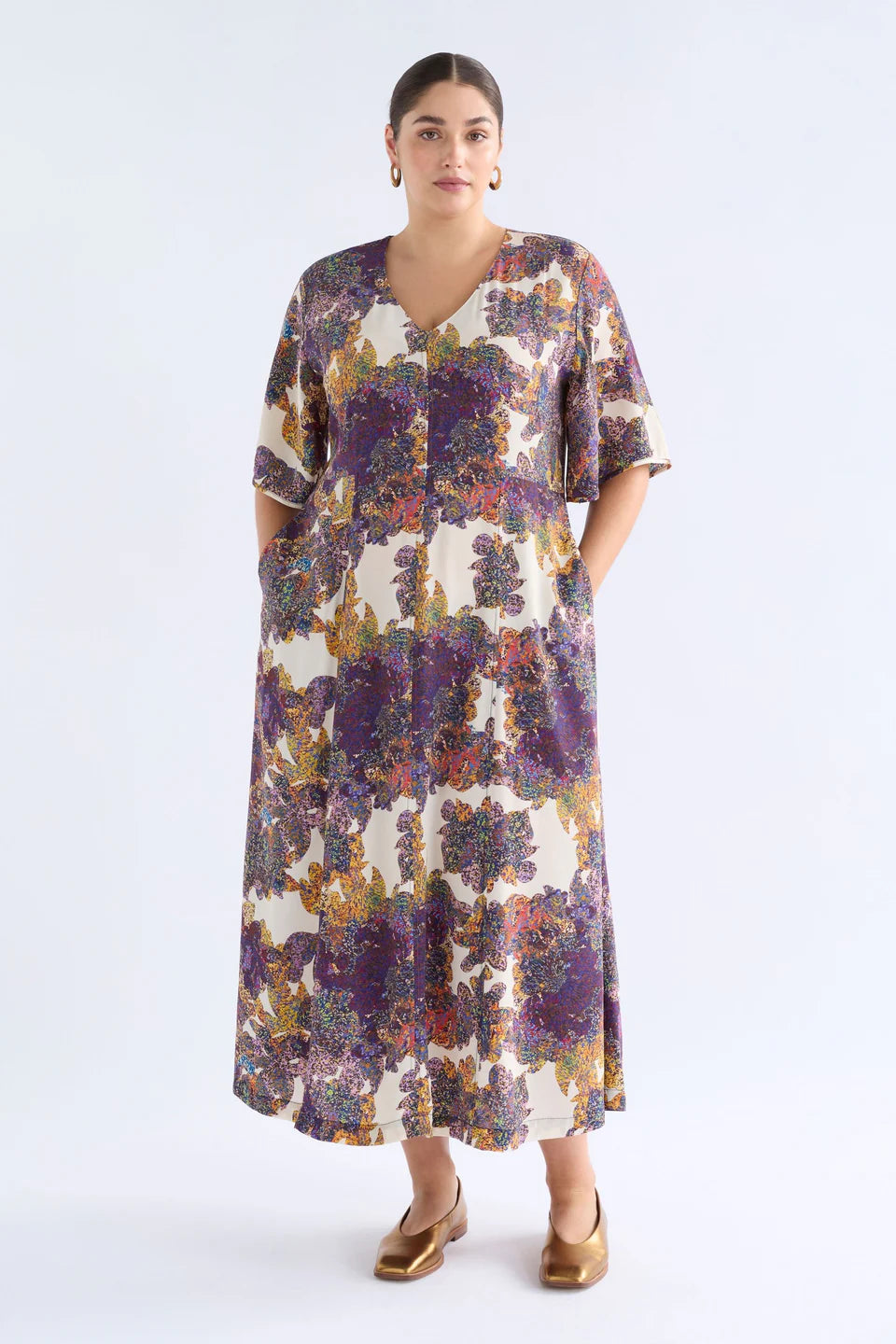 Aube Dress - Lantis Print