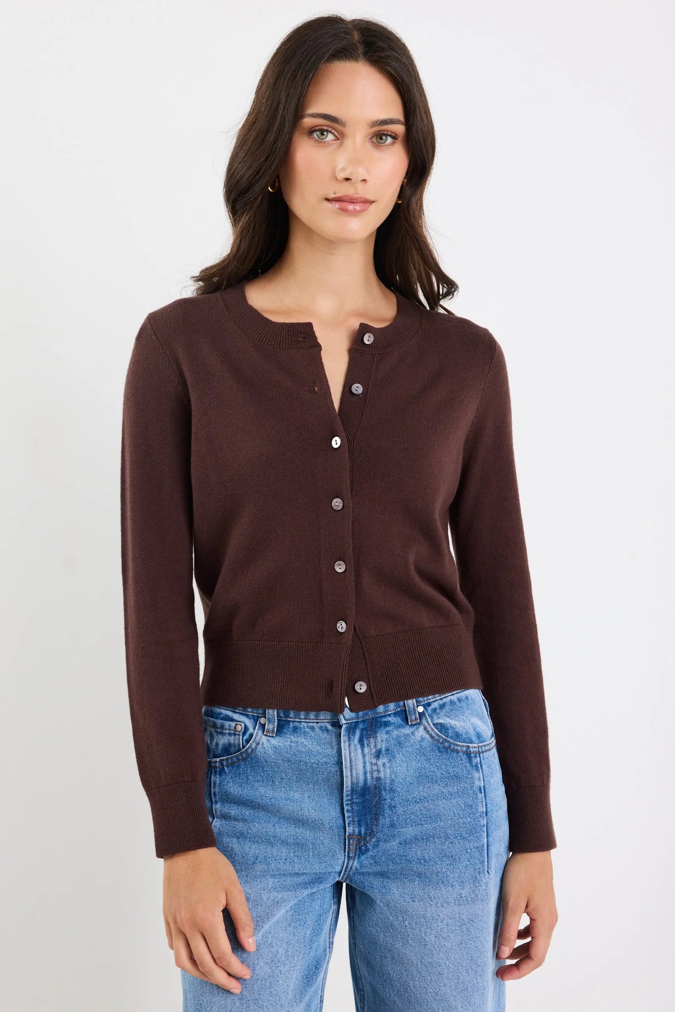 Autograph Cardigan - Chocolate
