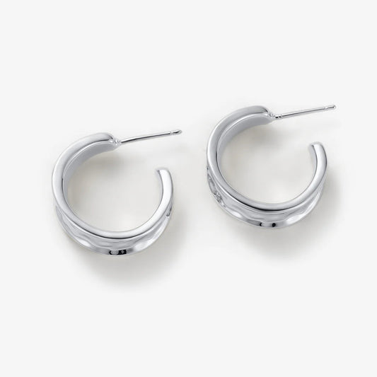 Bianca Mini Hoops - Silver