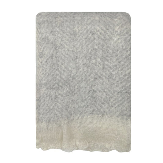 Bliss Wool Mohair Blend Throw - Classic Grey