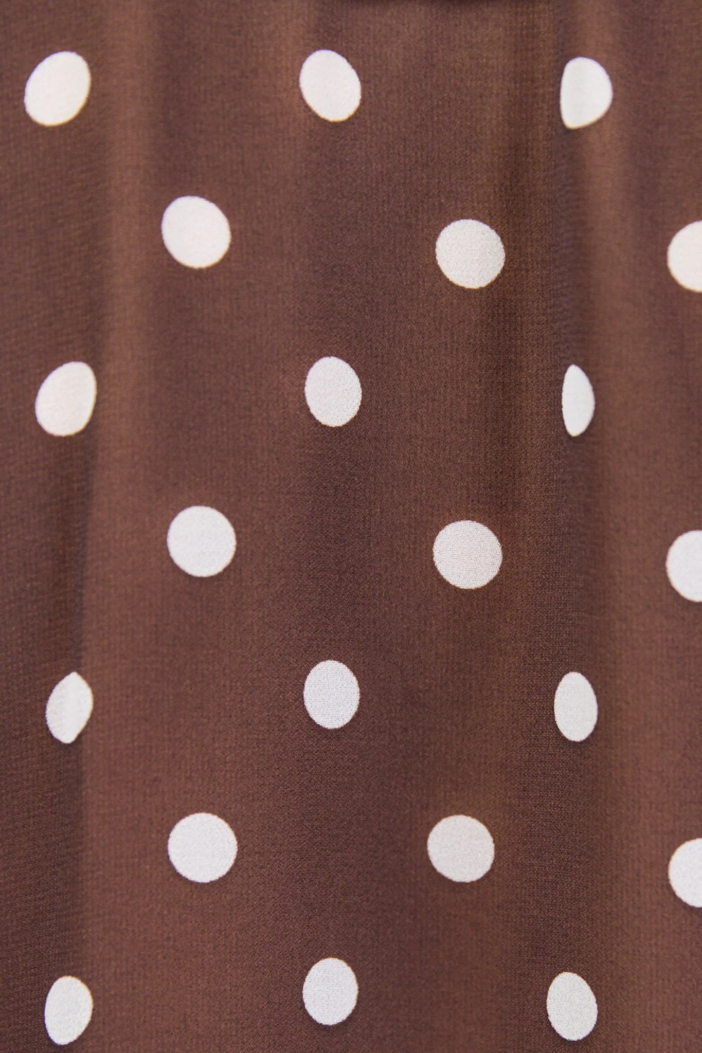 Bohemian Polka Dot Blouse - Chocolate