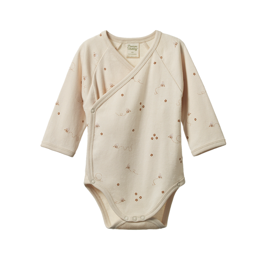 Kimono Bodysuit Long Sleeve - Bumble Bee