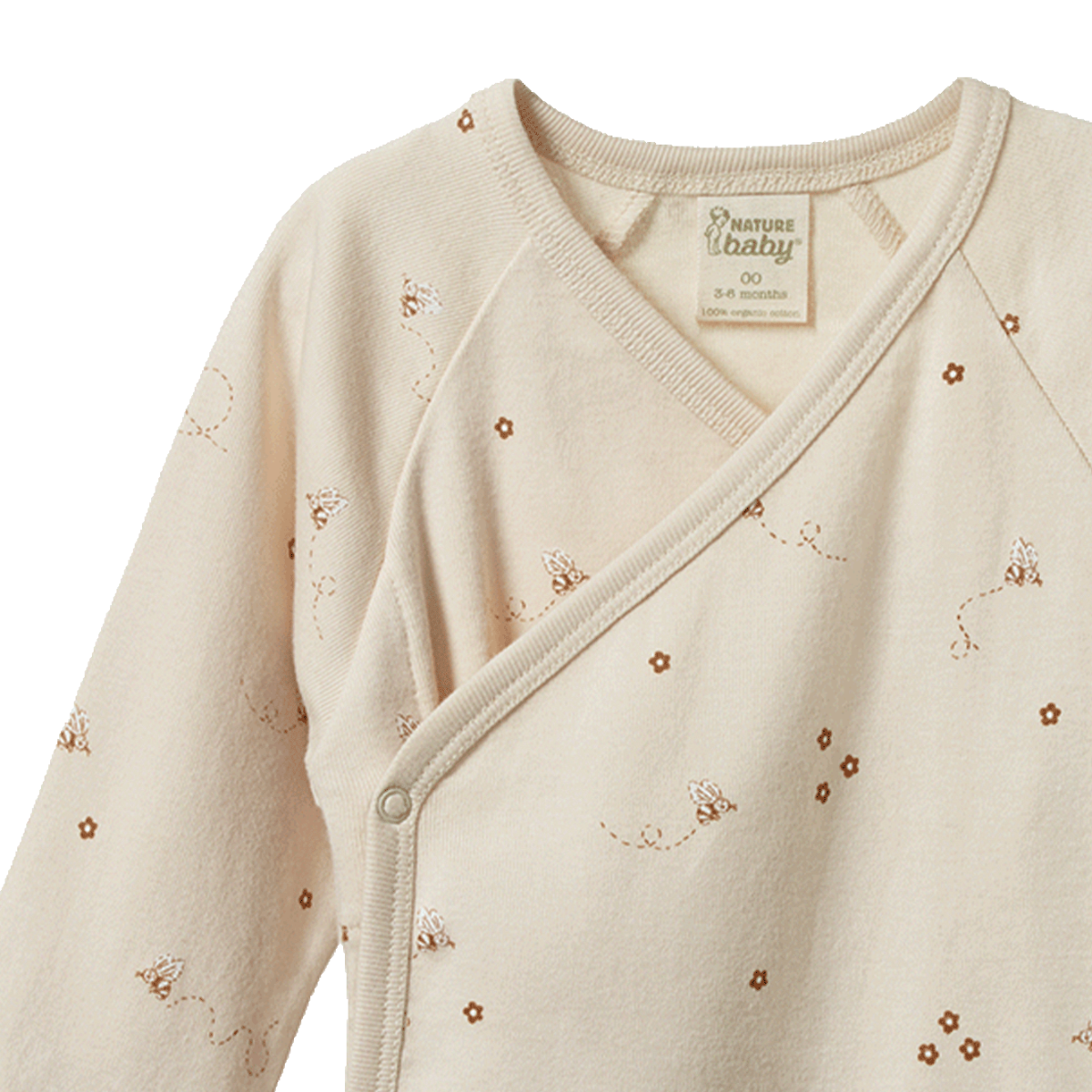Kimono Bodysuit Long Sleeve - Bumble Bee