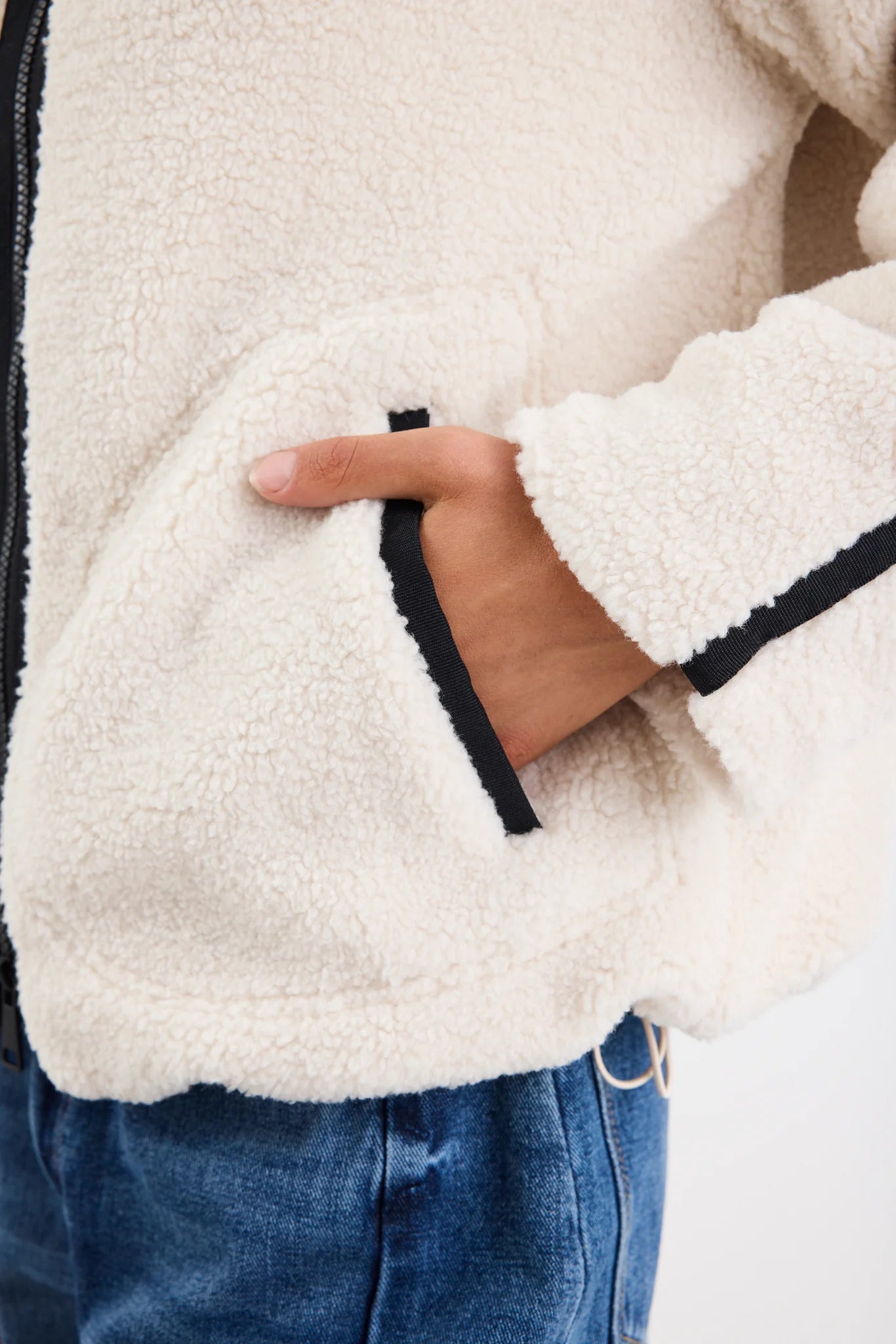 Chalet Sherpa Collared Jacket - Taupe