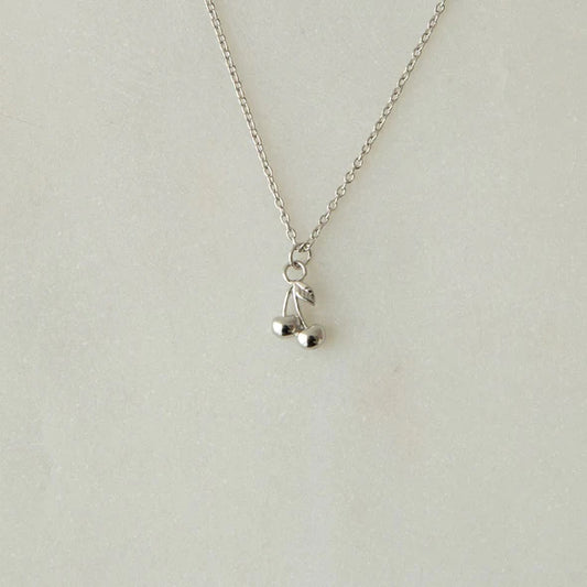 Cherry Bomb Necklace - Silver