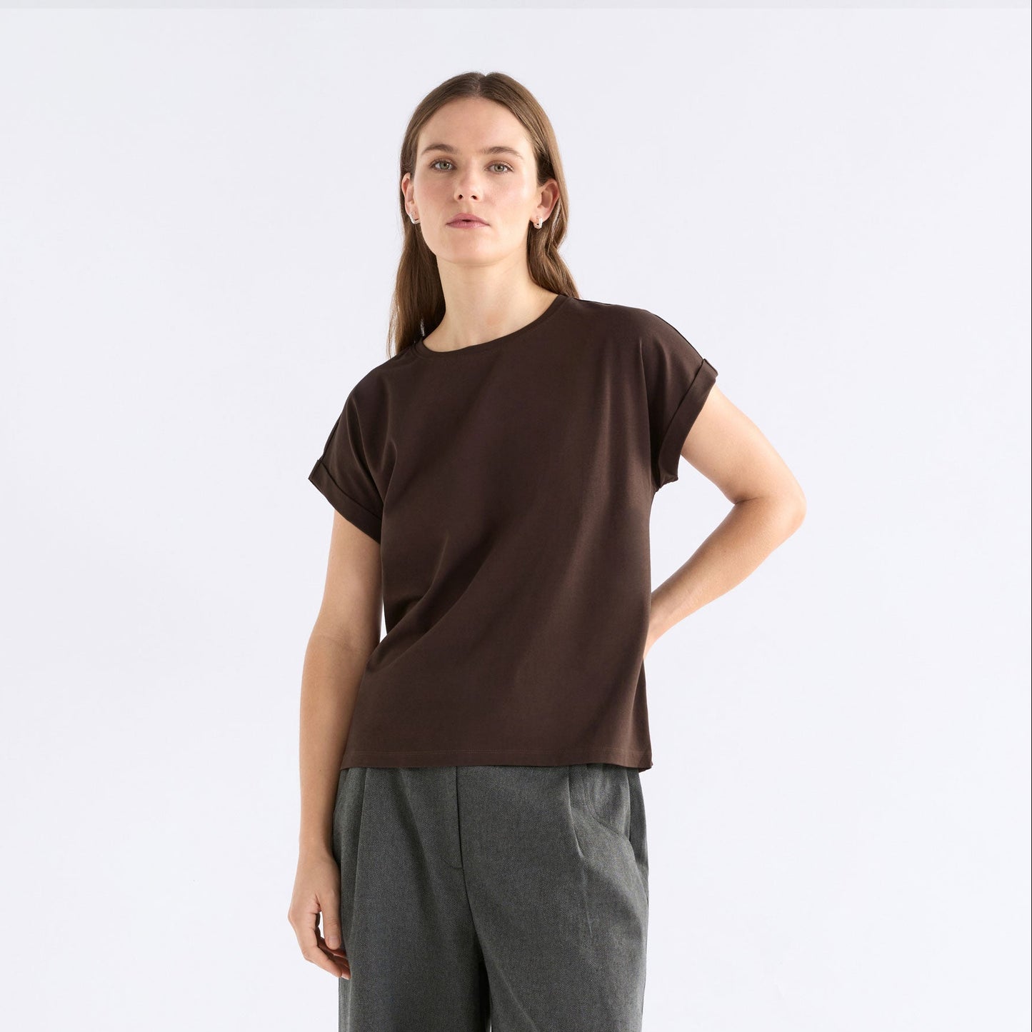 Cille T-Shirt - Espresso