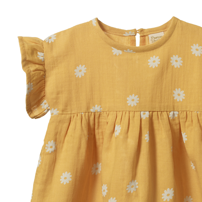 Clara Dress - Chamomile Sunshine Print