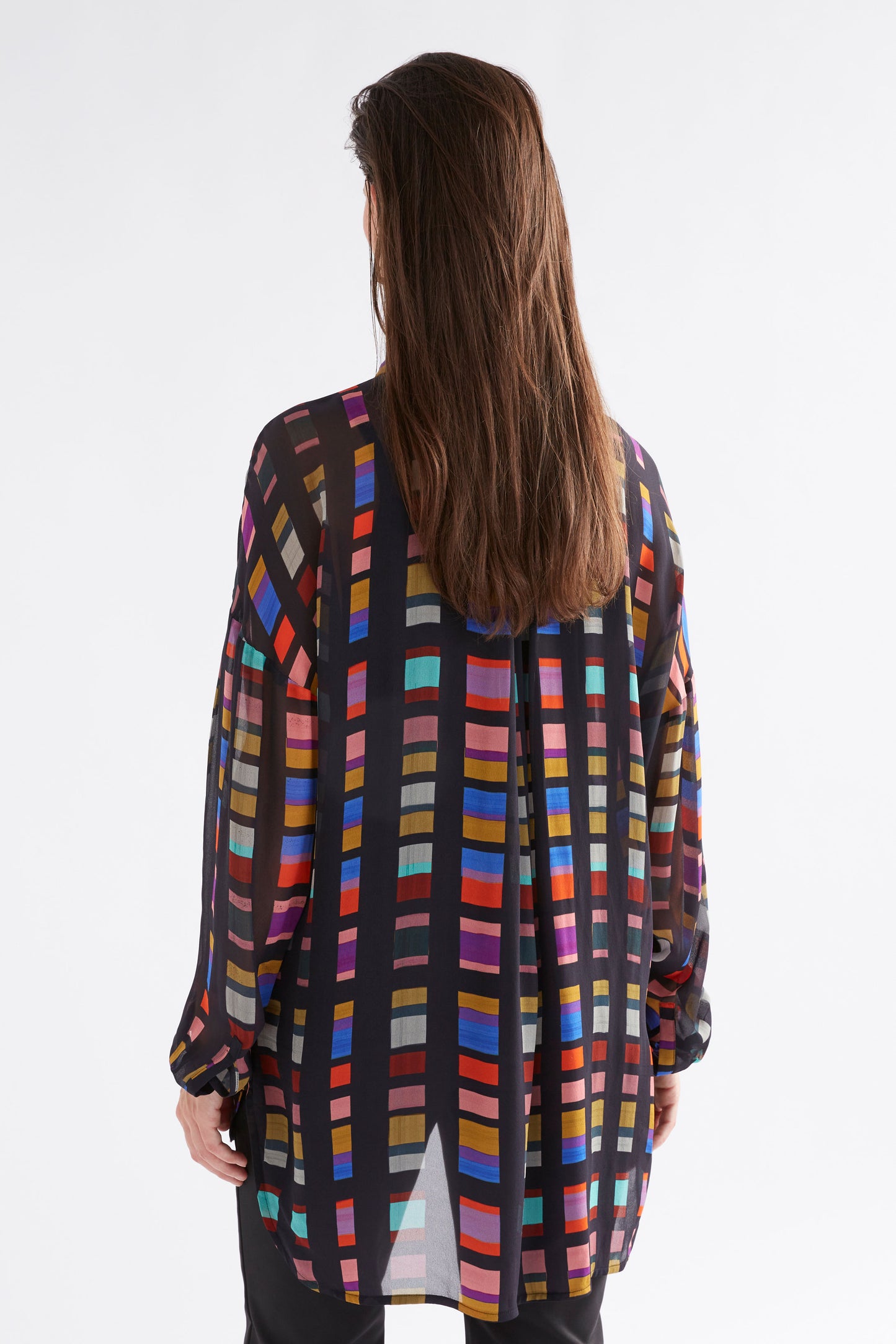 Eir Sheer Shirt - Tessela Print