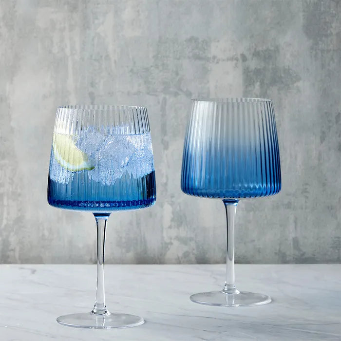 Empire Gin Glasses (Set of Two) - Blue