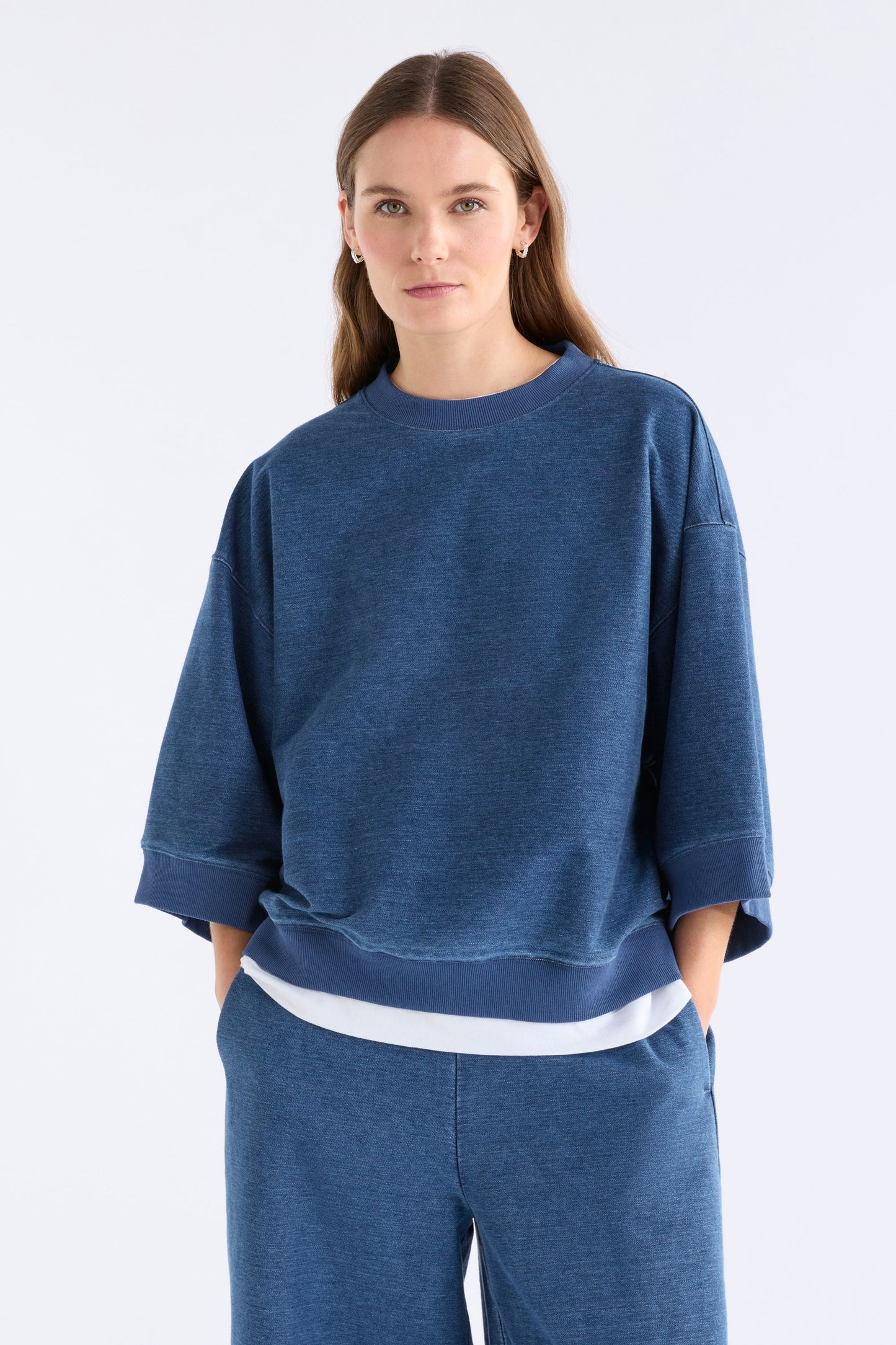 Enfeld Tee - Mid Blue Wash