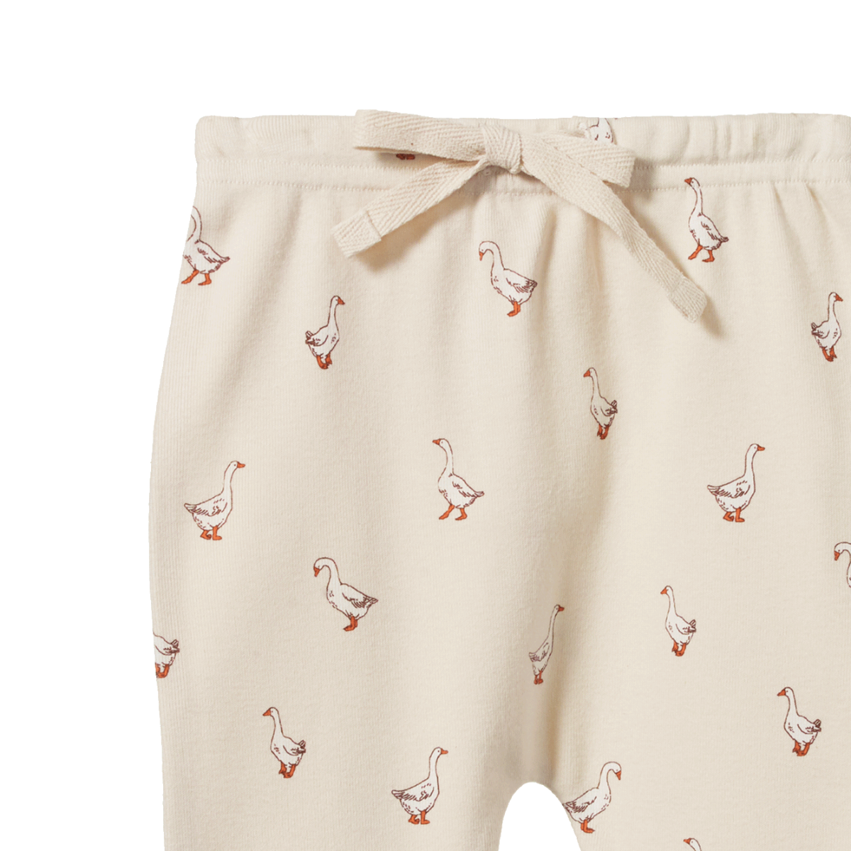 Cotton Footed Rompers - Goosey Print