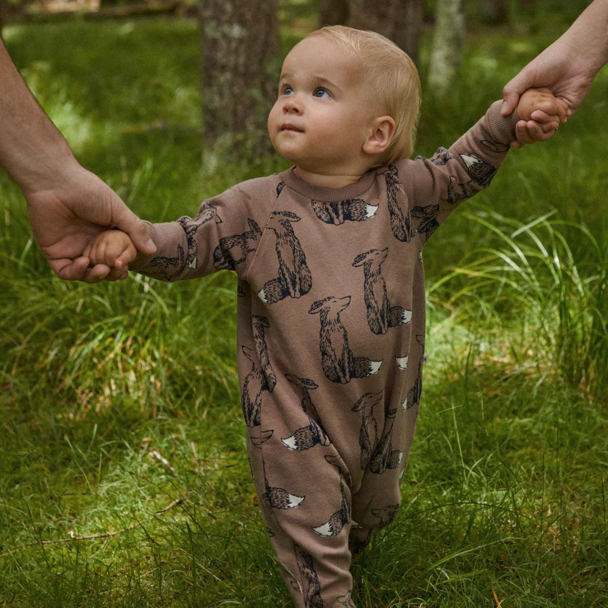 Long Sleeve Juno Romper - Foxy Cub