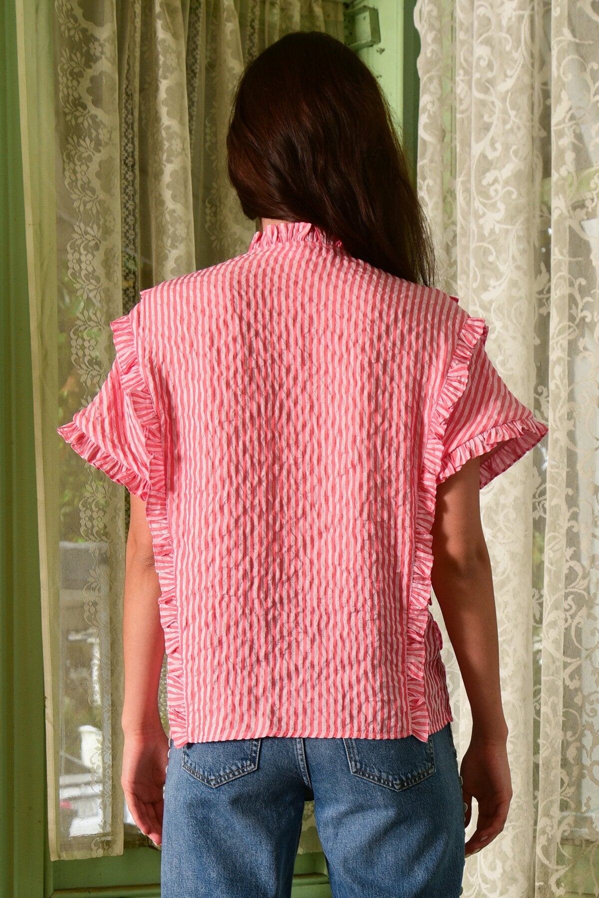 Frill Got It Right Top - Pink