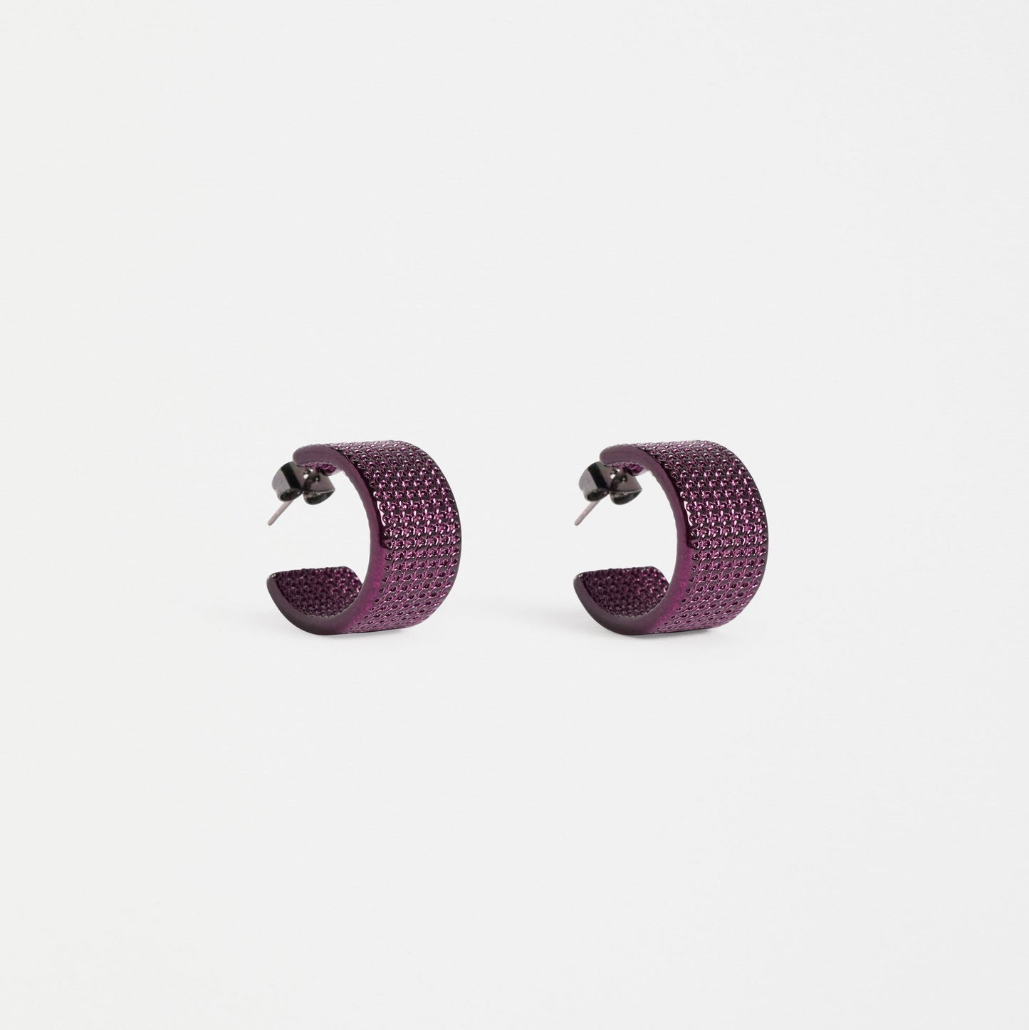 Glynn Small Hoop Earring - Shiraz or Dark Olive