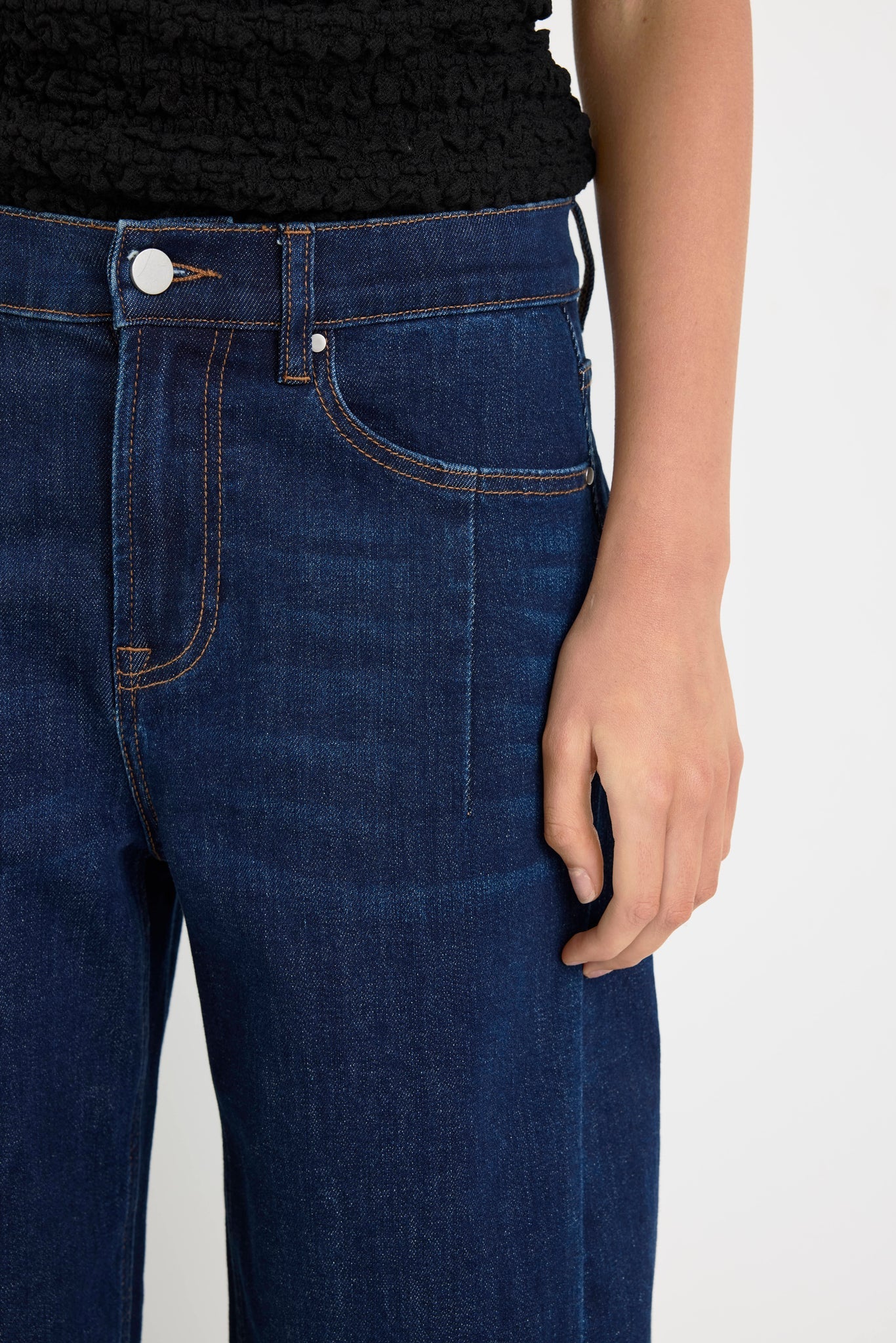 Graduate Stretch Barrel Jeans - Dark Blue