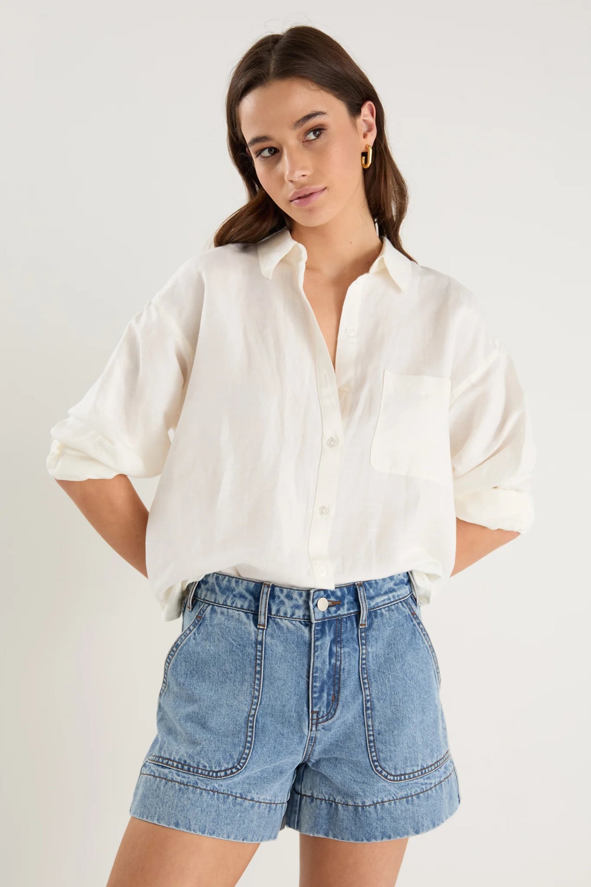 Kindly Denim Short - Mid Blue