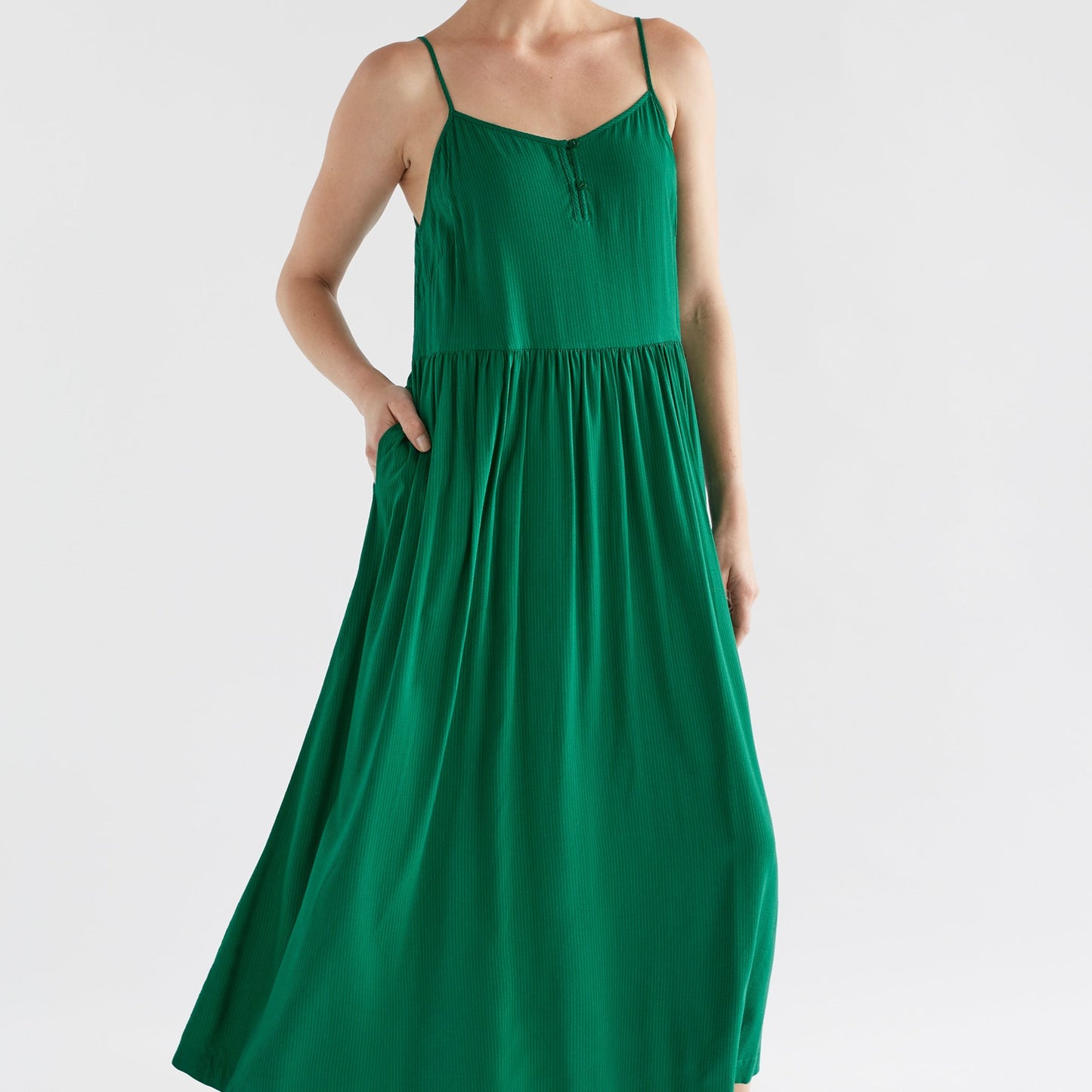 Linia Dress - Jewel Green