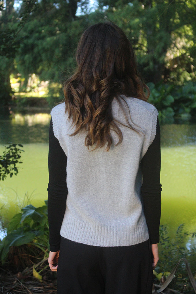 Alpaca Vital Vest - Dove Grey