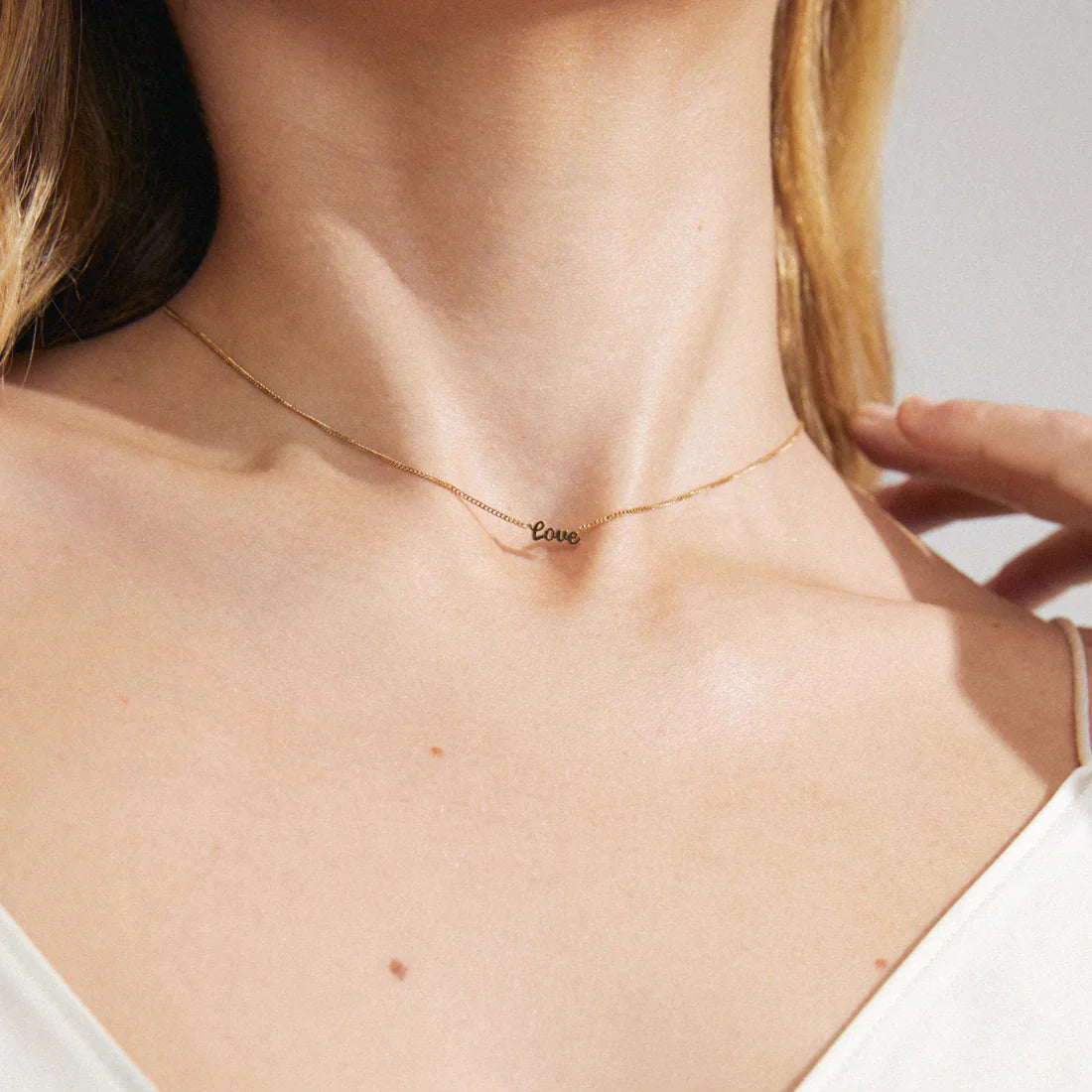 Love Recycled Necklace - Gold & Silver