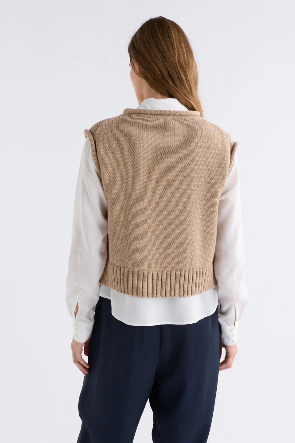 Lunel Knit Vest - Camel