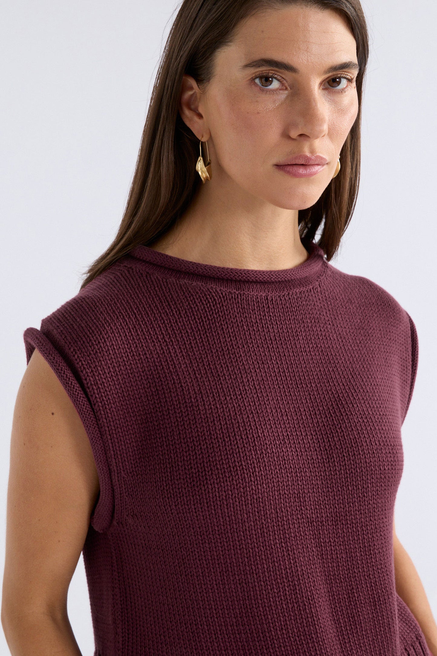 Lunel Knit Vest - Shiraz