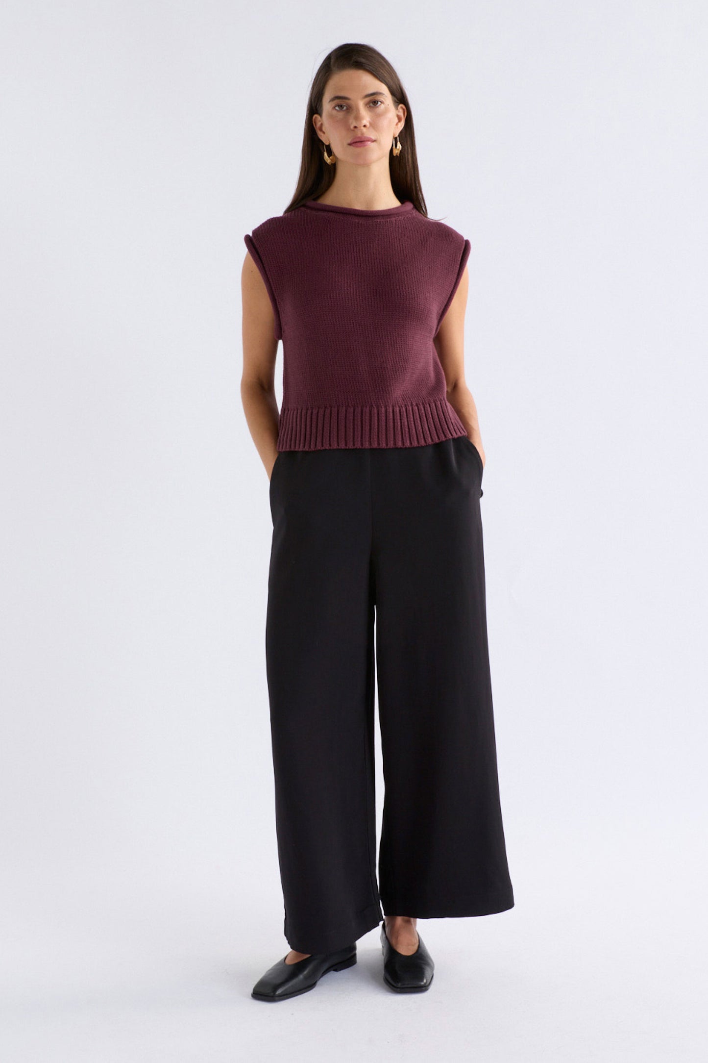 Lunel Knit Vest - Shiraz