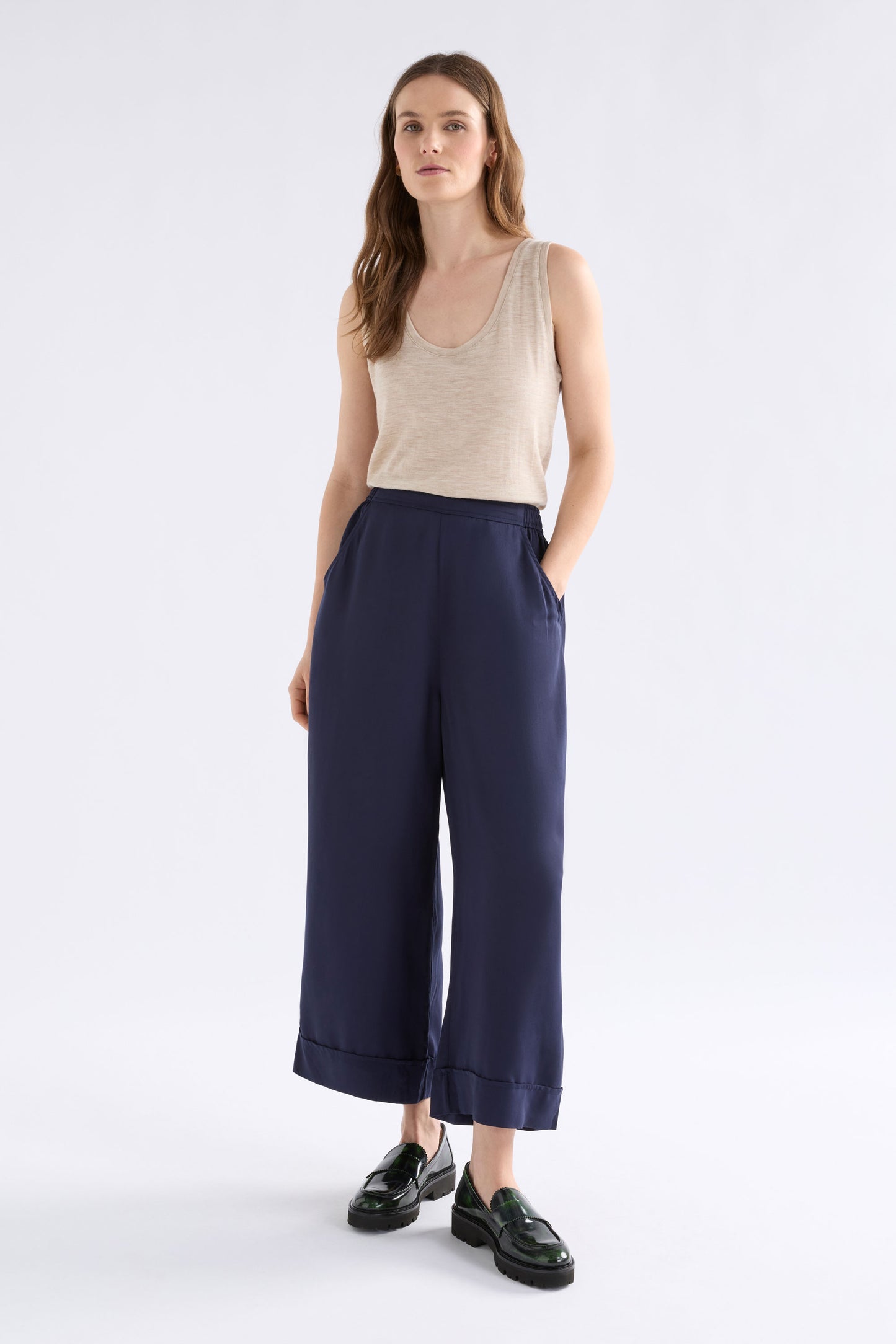 Merino Wool Tank - Flax