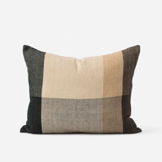 Morandi Handwoven Linen Cushion Cover - Nori/Multi