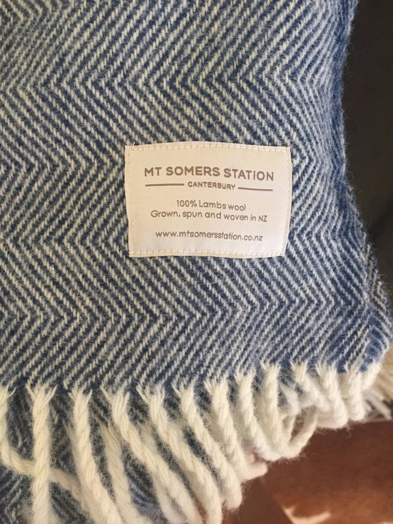 Mt Somers Station Lambs Wool Throw